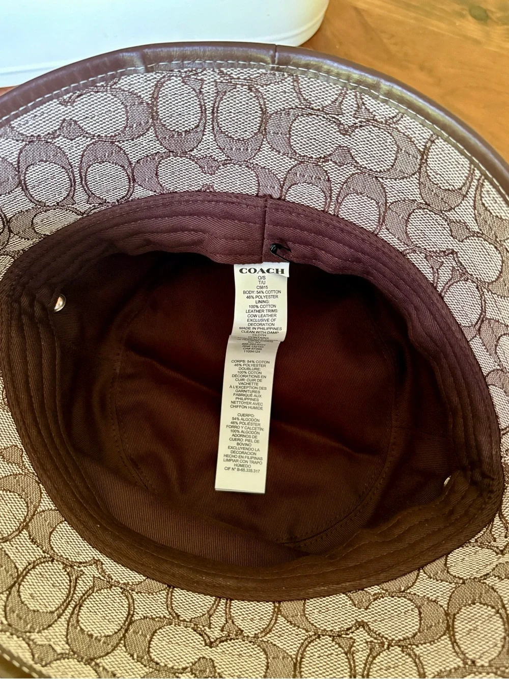 COACH Signature Jacquard Bucket Hat